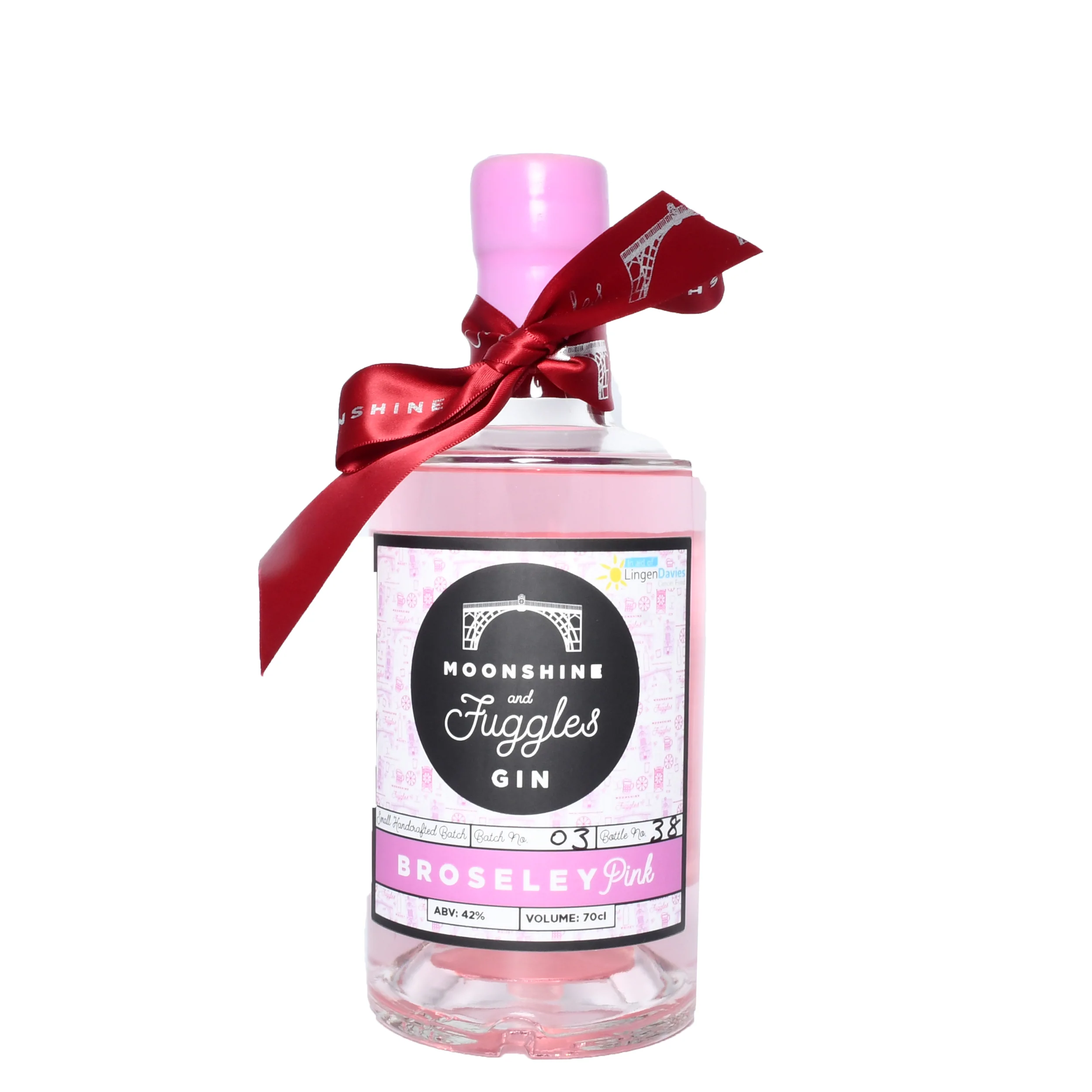 Moonshine & Fuggles Broseley Pink Gin - Lingen Davies