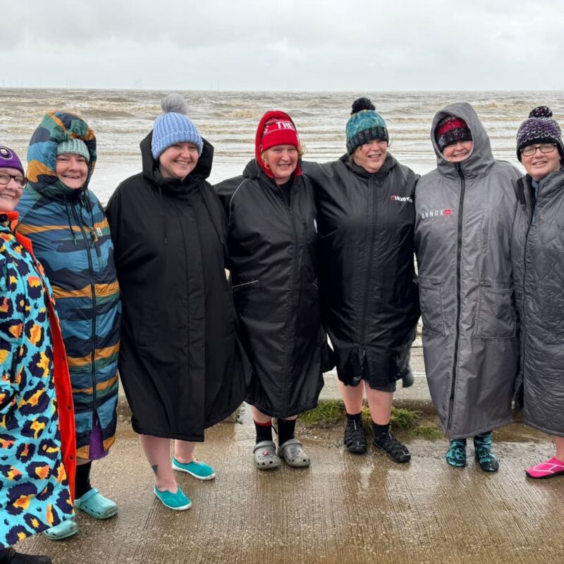 Group picture of the wild swimmers